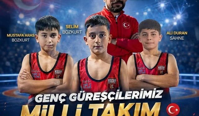 Kozan Belediyespor'un 3 güreşçisi U11 Serbest Güreş Milli Takım kampına davet edildi