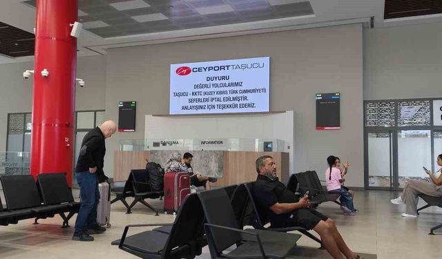 Taşucu Limanı'nda Kıbrıs seferleri iptal edildi
