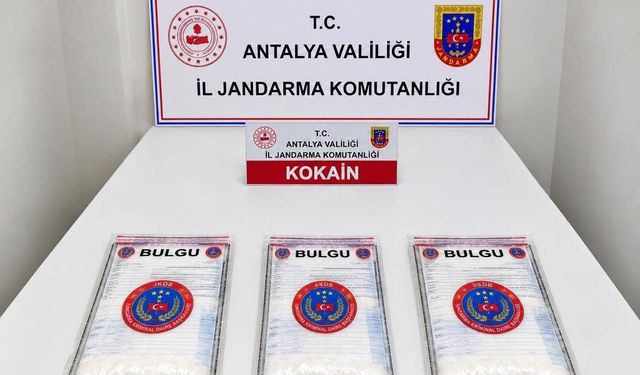 Aksu'da 2 kilo 750 gram kokain ele geçirildi