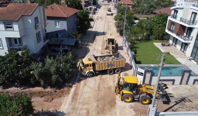 Duacı Mahallesi'nde yol çalışmalarında ikinci etap başladı