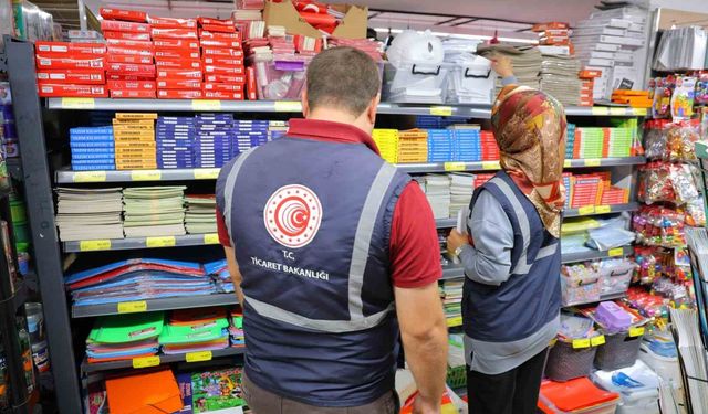 Kahramanmaraş'ta kırtasiyelerde fiyat etiketi denetimi: 21 firmaya 158 bin lira ceza