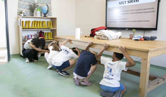 Mersin'de çocuklara afet farkındalığı eğitimi