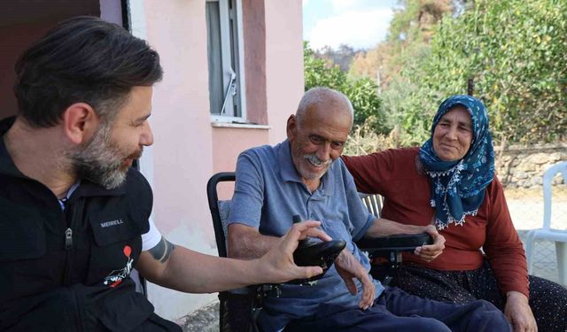 Orman yangınında tamamen yanan evin eşyaları yenilendi