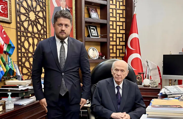 MHP lideri Devlet Bahçeli, Başkan Satıcı'yı kabul etti