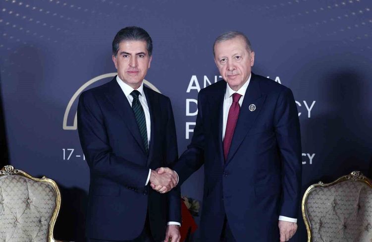 Cumhurbaşkanı Erdoğan, Irak Kürt Bölgesel Yönetimi Başkanı Neçirvan Barzani'yi kabul etti