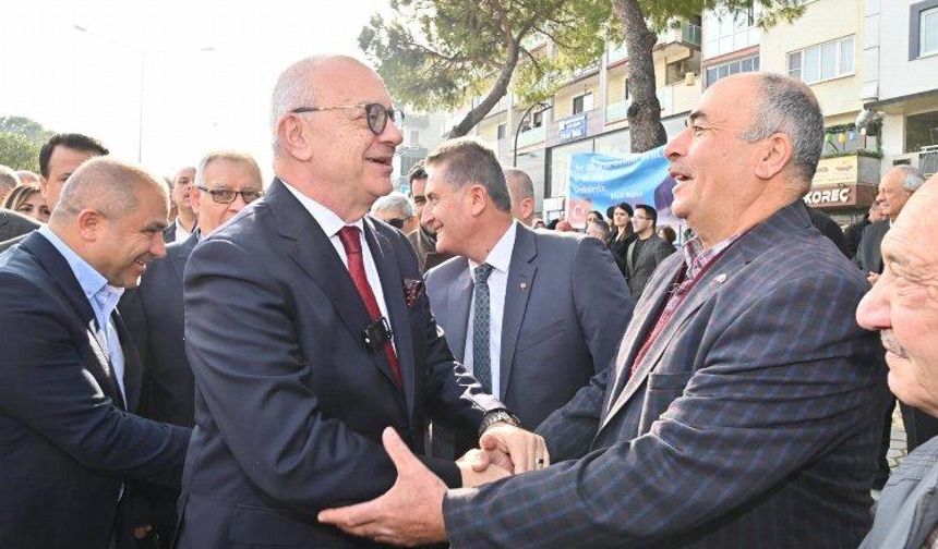 Başkan Ergün'e Soma'da yoğun ilgi