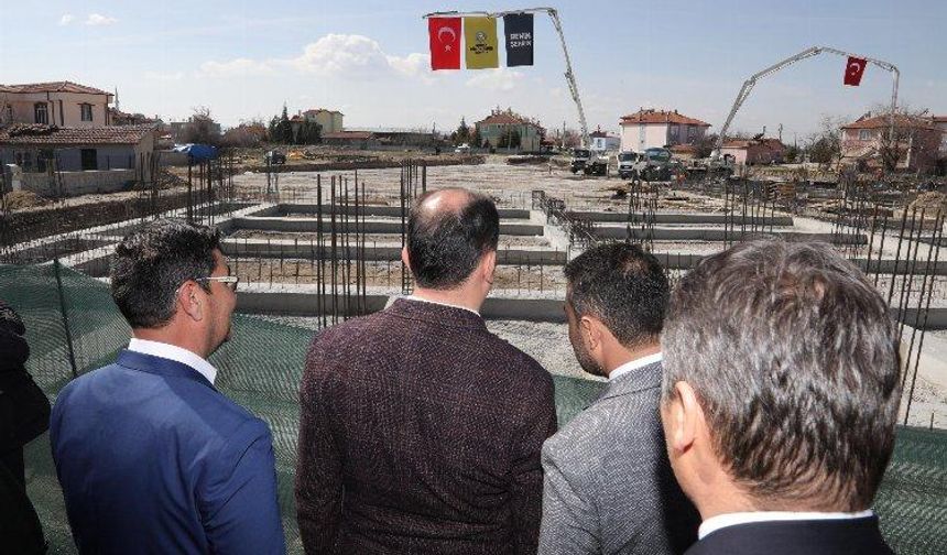 Konya'nın en büyük kapalı pazaryeri için ilk temel
