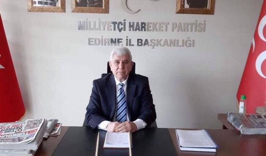 Edirne'de MHP'li Zakir Tercan’a çirkin saldırı