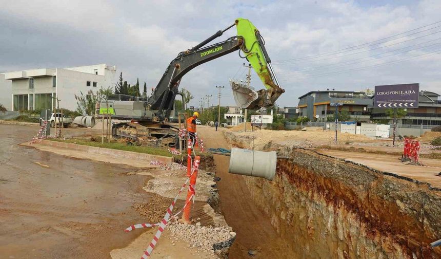 Aksu’da 40 kilometrelik kanalizasyon çalışmasında sona yaklaşıldı