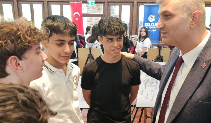 Kocaeli Gölcükteki tarihi yapılar öğrencilere ilham oldu