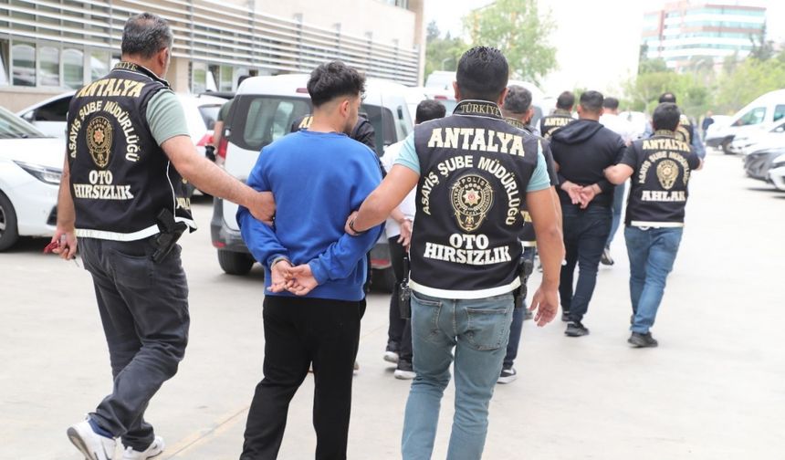 Antalya’da son 1 haftada 213 şahıs tutuklandı