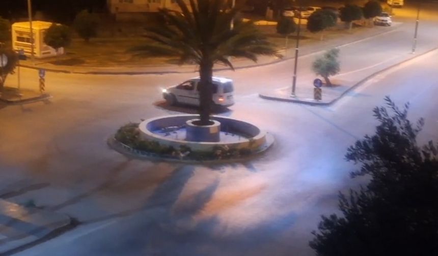 Gece yarısı 3 saat dirift attı, mahalleliyi canından bezdirdi