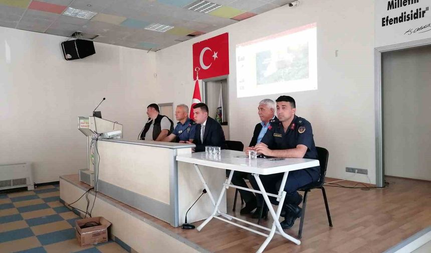 Mersin Mut’ta orman yangınlarıyla mücadele toplantısı