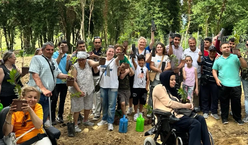 Kocaeli'de engelsiz gelecek için fidanlar umutla yeşeriyor