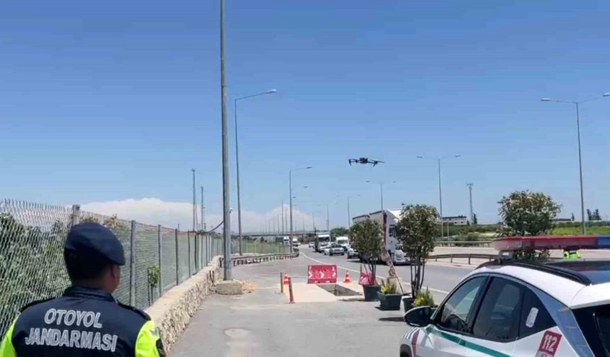 Jandarmadan bayram öncesi dronlu denetim