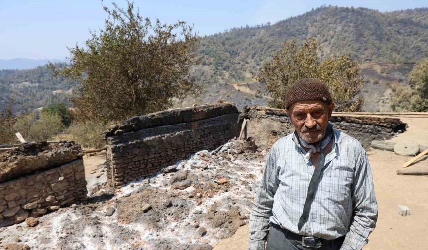 Orman yangınında evi yanan vatandaş: "Evimi görünce içim parça parça oldu"