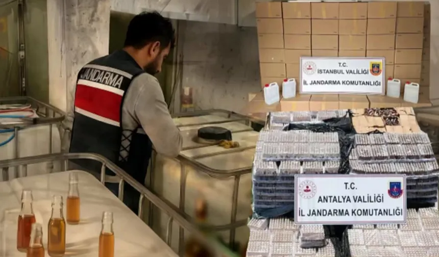 81 ilde sahte alkol operasyonu... 62 bin litre alkol ele geçirildi