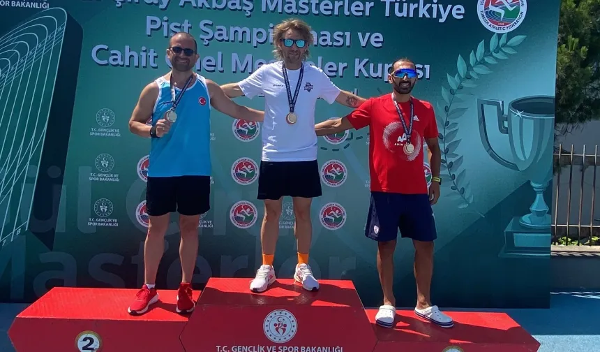 Keşanlı atlet Türkiye Masterlar'da altın madalya kazandı