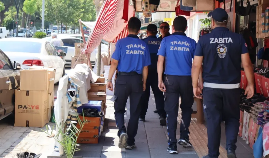 Manisa’da kaldırım işgallerine müdahale