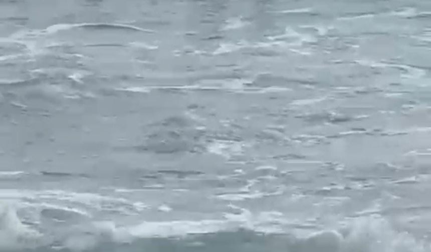 Boğulma tehlikesi yaşayan 2 kız çocuğunun kurtarılma anları kamerada