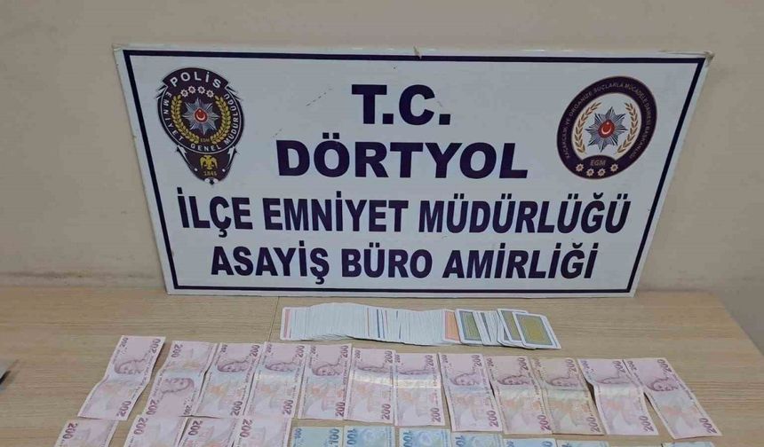 Hatay’da kumar baskını: 8 kişiye ceza yağdı
