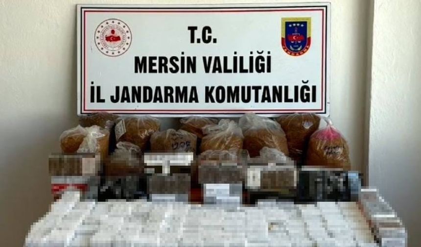 Mersin’de kaçak sigara operasyonu: 15 bin makaron ve 31 kilo tütün ele geçirildi