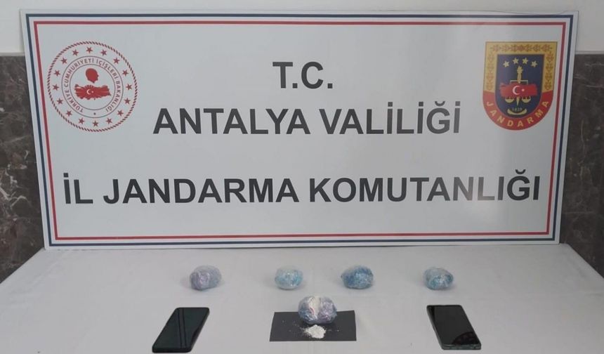 Alanya’da yarım kilo kokain ele geçirildi