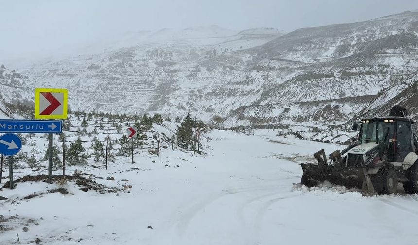 Adana’nın yüksek kesimlerinde kar yağışı etkili oldu