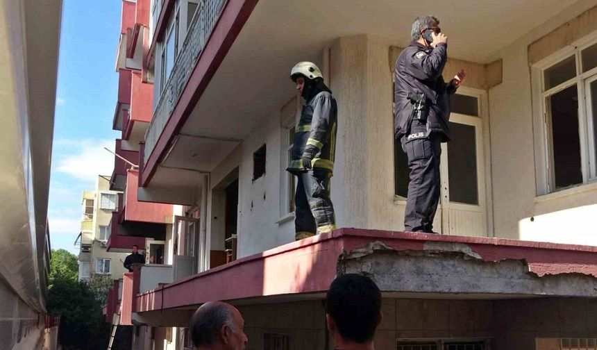 Kentsel dönüşüm için boşaltılan binadaki yangında erkek cesedi çıktı