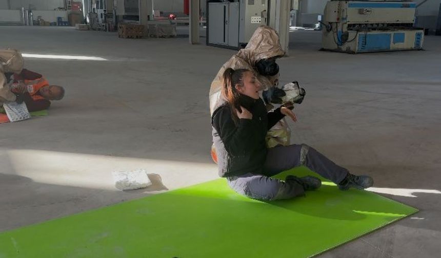 Burdur’da gerçeğini aratmayan yangın ve KBRN tatbikatı