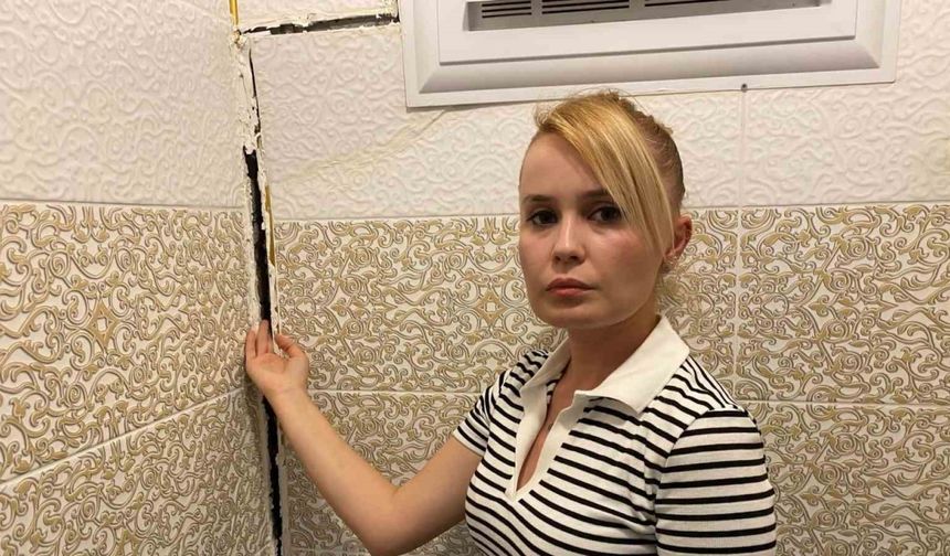 Çatlaklar oluşan evde diken üstünde hayat