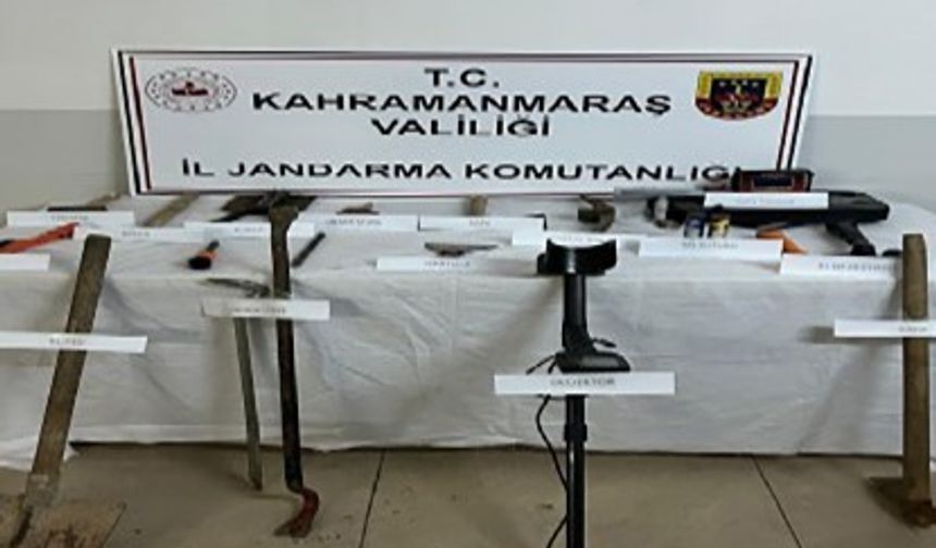 Kahramanmaraş’ta kaçak kazı operasyonu: 11 şüpheli yakalandı