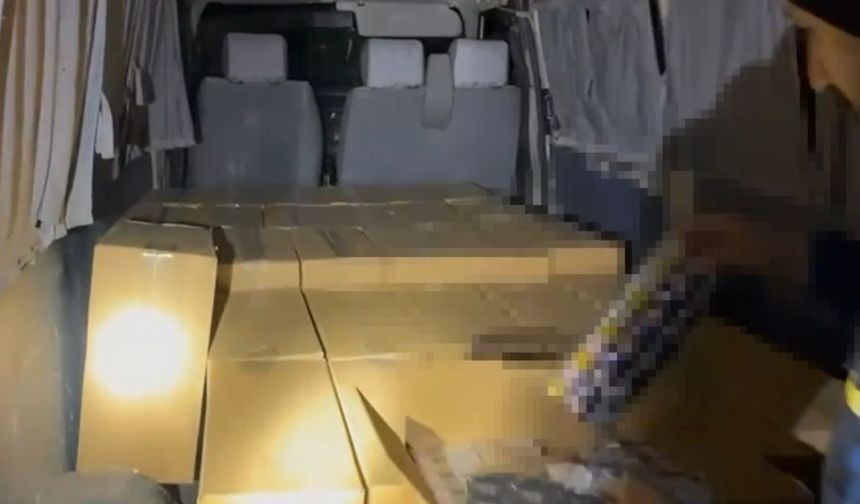 Osmaniye’de 89 bin paket kaçak sigara ele geçirildi