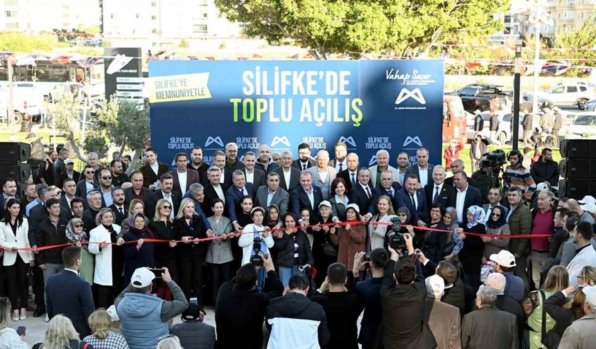 Silifke’de 3 projenin toplu açılışı yapıldı