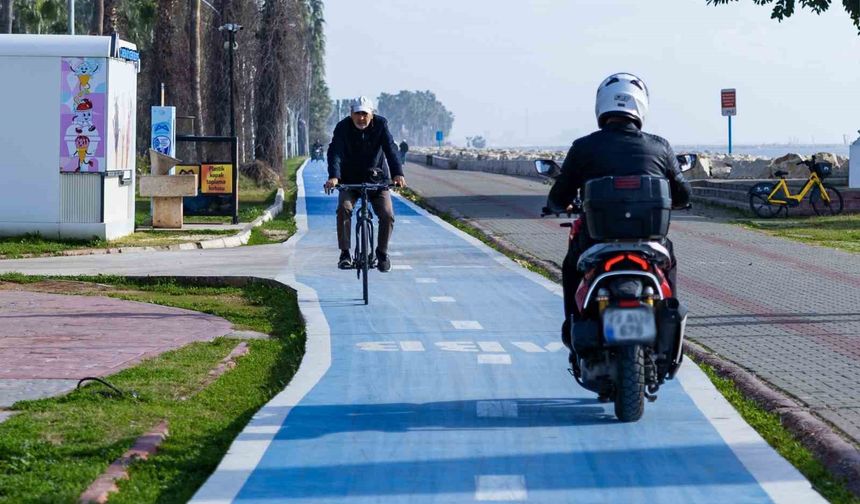 Mersin'de yürüyüş ve bisiklet yolları 20 kamerayla izleniyor