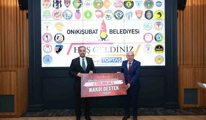 Onikişubat Belediyesi'nden amatör spora destek