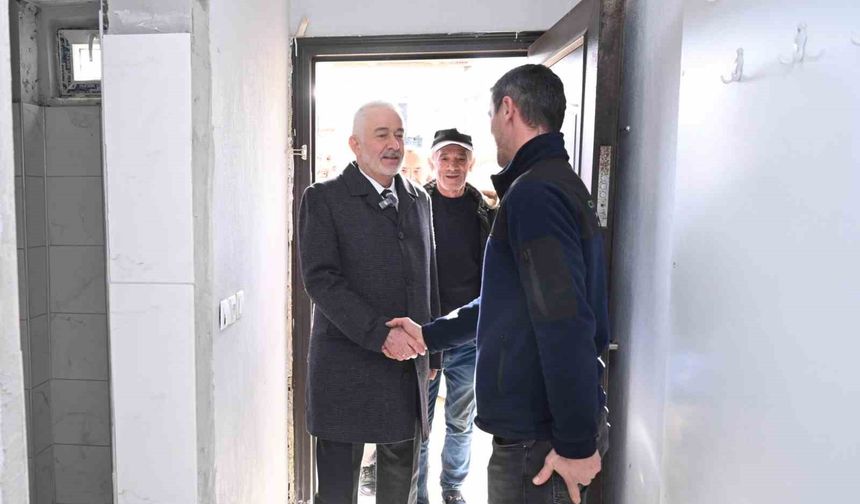 Yangında evini kaybeden aileye yeni yuva