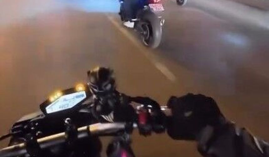 Alanya'da tek teker kazasında faciadan dönüldü