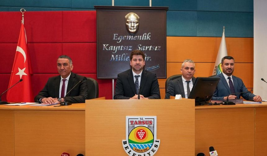 Tarsus Belediyesi Meclisinde yatırım, dayanışma ve yeni projeler öne çıktı