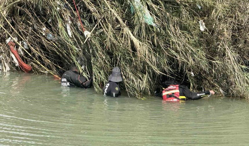 Akıntıya kapılan genci arama çalışmaları 8. gününde sürüyor