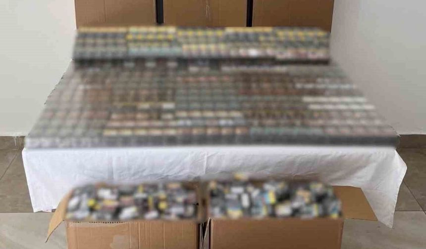 Antalya'da 1 milyon lira değerinde kaçak sigara ele geçirildi