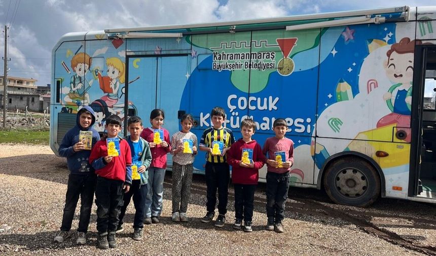 Kahramanmaraş'ta mobil kütüphane