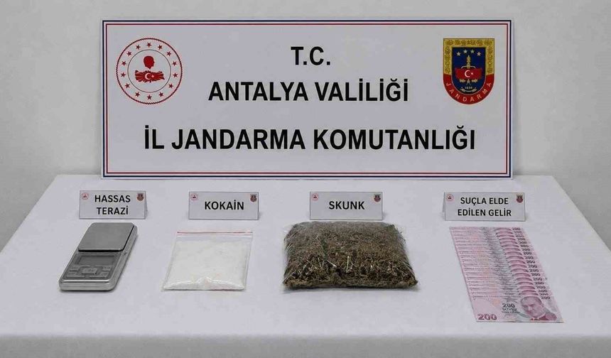 Antalya'da uyuşturucu operasyonunda 1 şüpheliye işlem