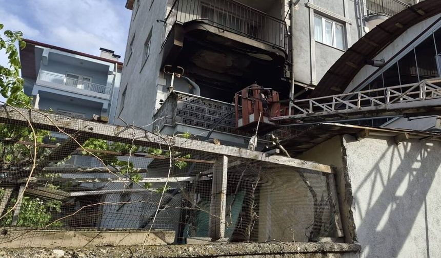 Burdur'da evde yangın paniği