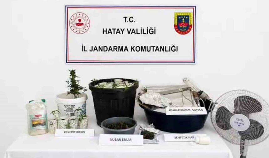 Evine iklimlendirme sistemi kuran uyuşturucu taciri yakayı ele verdi
