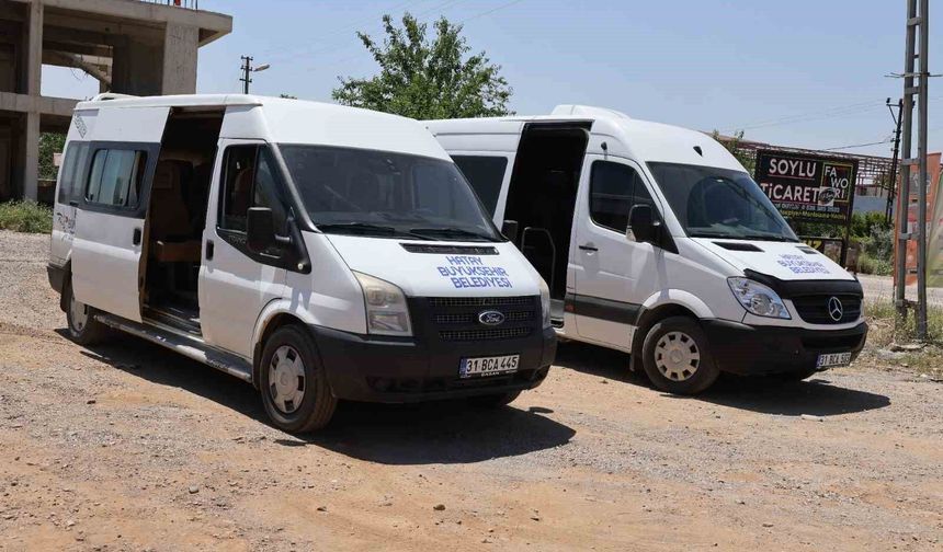 Hassa'da 25 mahalle toplu ulaşıma kavuştu