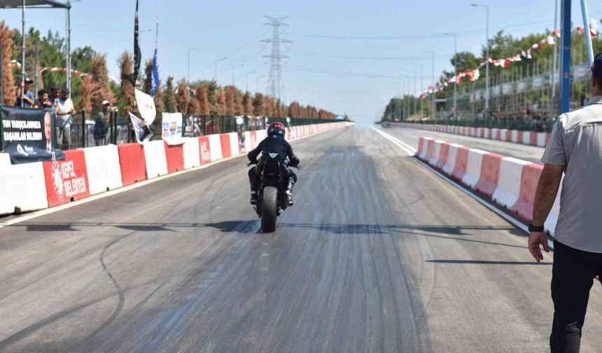 Kepez'de Motodrag heyecanı
