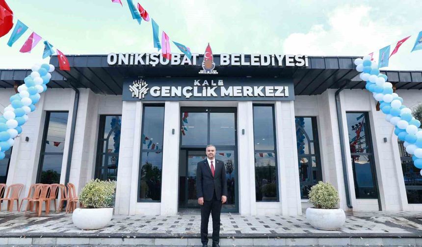 Onikişubat Belediyesi'nin Kale Gençlik Merkezi hizmete açıldı