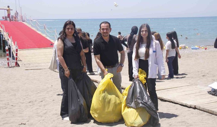 Serik'te sahil temizliği gerçekleştirildi