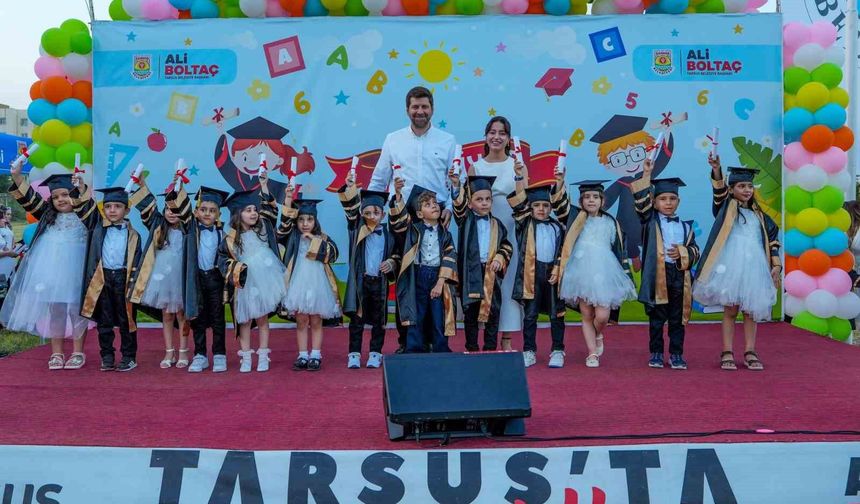 Tarsus Belediyesi kreşlerinde mezuniyet coşkusu